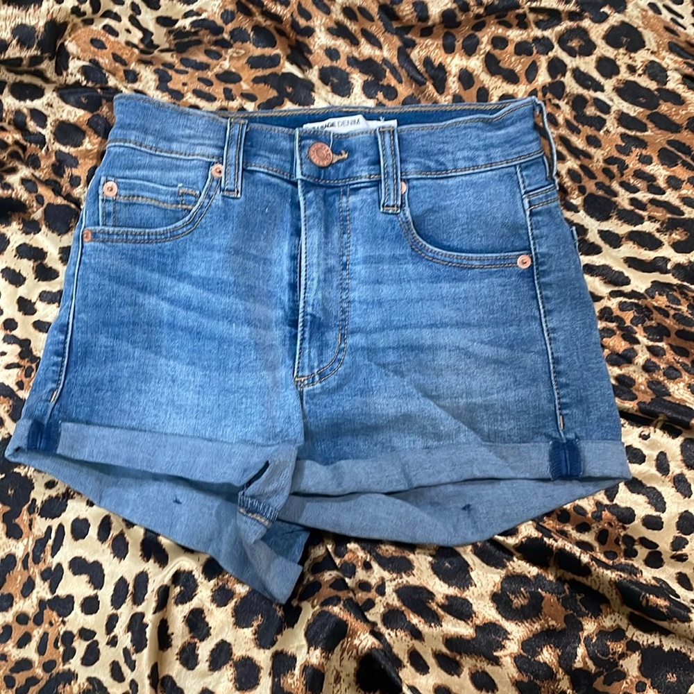 Garage Denim High Rise Shorts